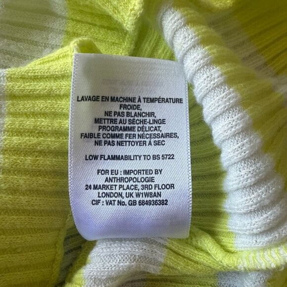 Anthropologie t.la Striped Flutter Top in Size Medium - Picture 9 of 9